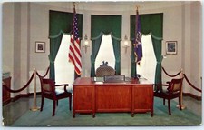 Desk, Chairs and Flags, used