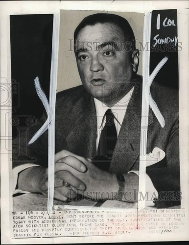 1950 press photo fbi - press,